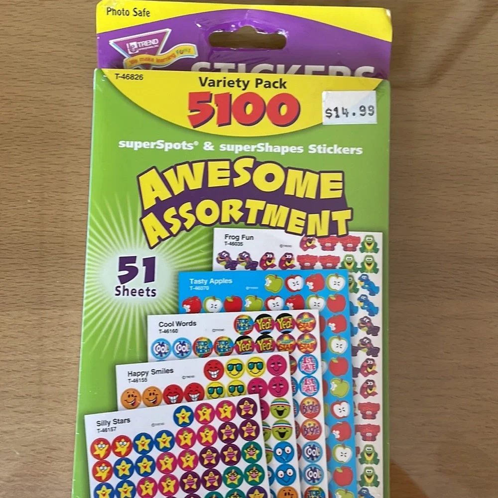>5,000 Assorted Mini-Stickers!